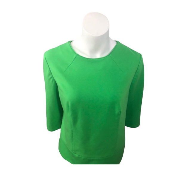 Liz Clairborne Green Zip Back Blouse Size M - Picture 8 of 13